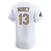 Men's #13 Max Muncy Los Angeles Dodgers Gold Elite White 2025