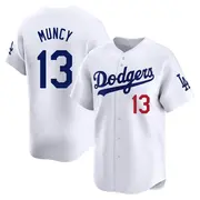 Men's #13 Max Muncy Los Angeles Dodgers White Limited Home