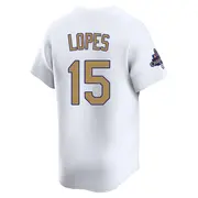 Men's #15 Davey Lopes Los Angeles Dodgers Gold Limited White 2025