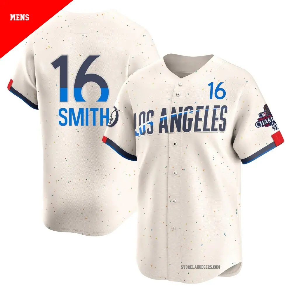 ロサンゼルス・ドジャース ユニフォーム Smith 16 limited-mens-jersey-lda1-
