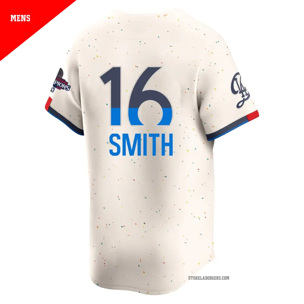 人気のクリスマスアイテムがいっぱい！ #16 Men's Will 2024 Limited Cream Dodgers Angeles Los Smith 応援グッズ