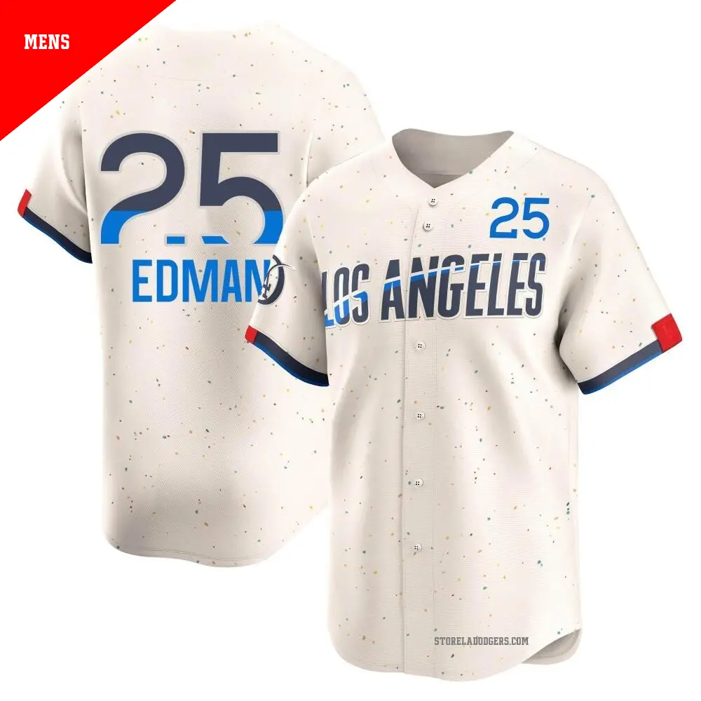若者の大愛商品 Men's #25 Tommy Edman Los Angeles Dodgers Gold Elite White スポーツ