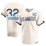 Men's #32 Sandy Koufax Los Angeles Dodgers Cream Limited 2024 City