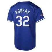 Men's #32 Sandy Koufax Los Angeles Dodgers Royal Limited Alternate