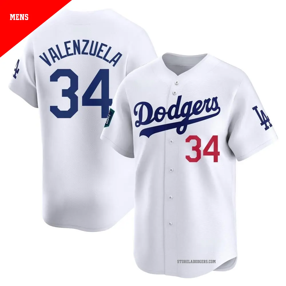 未使用 Los Angeles Dodgers Baseball Jersey Youth #34 Fernando Valenzuela Los Angeles Dodgers Gray