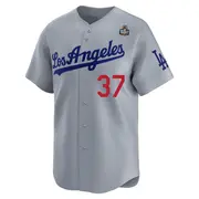 Men's #37 Teoscar Hernandez Los Angeles Dodgers Gray Limited