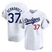 Men's #37 Teoscar Hernandez Los Angeles Dodgers White
