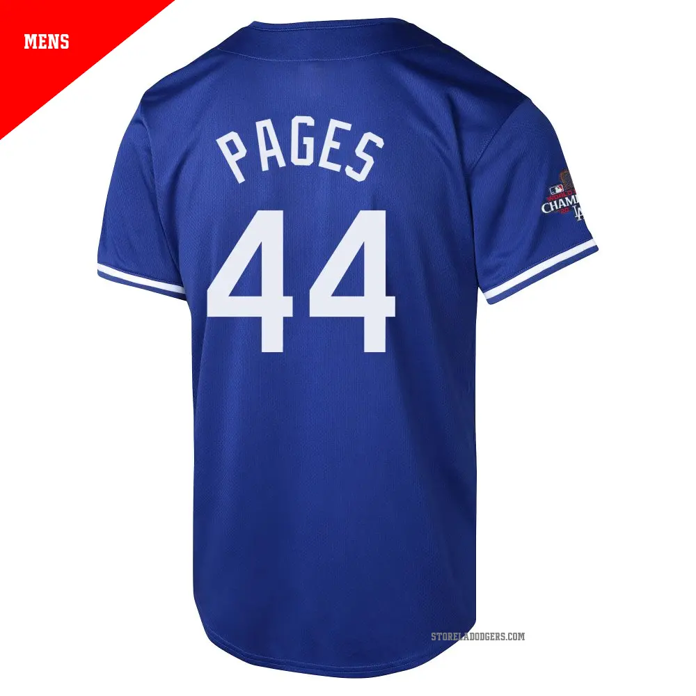 Men's #44 Andy Pages Los Angeles Dodgers Royal Limited