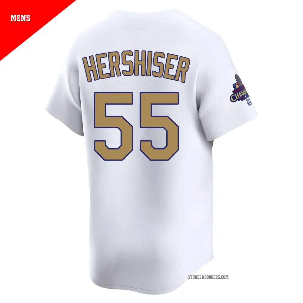 ≪超目玉★12月≫ #55 Men's Orel Limited Gold Dodgers Angeles Los Hershiser 応援グッズ