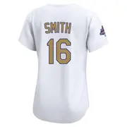 Women's #16 Will Smith Los Angeles Dodgers Gold Limited White 2025