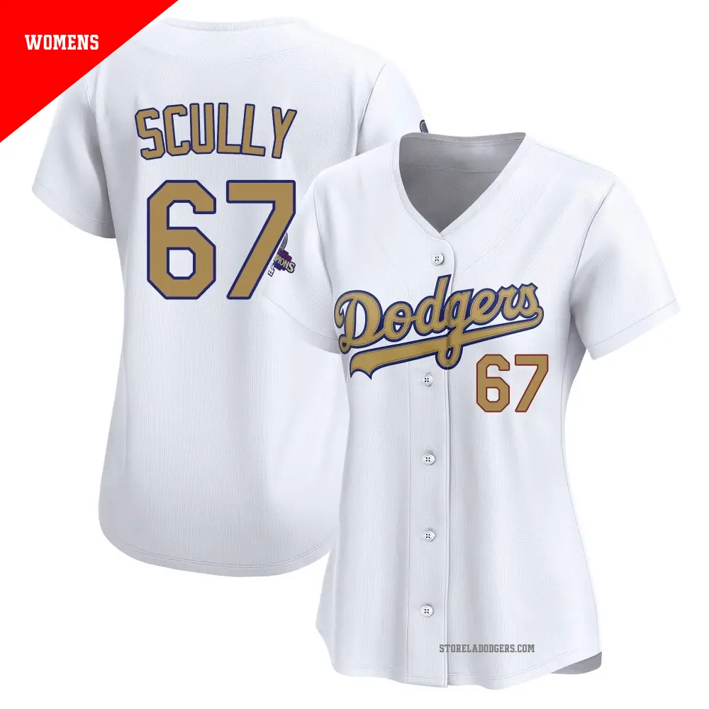 Vin Scully Jersey, Dodgers Vin Scully Home, Away, City