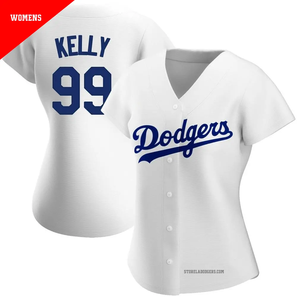 Women's ＃99 Joe Kelly Los Angeles Dodgers White Replica Home Jersey