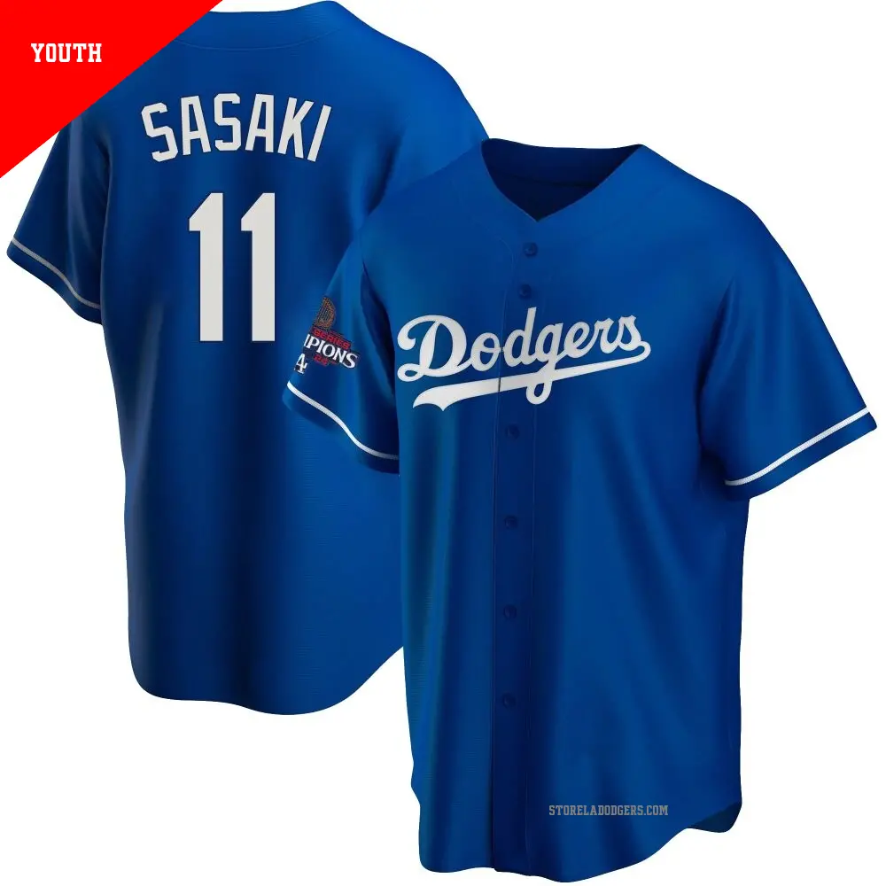 Dodgers R. SASAKI ユニフォーム 11 Youth #11 Roki Sasaki Los Angeles Dodgers Gray Limited Away