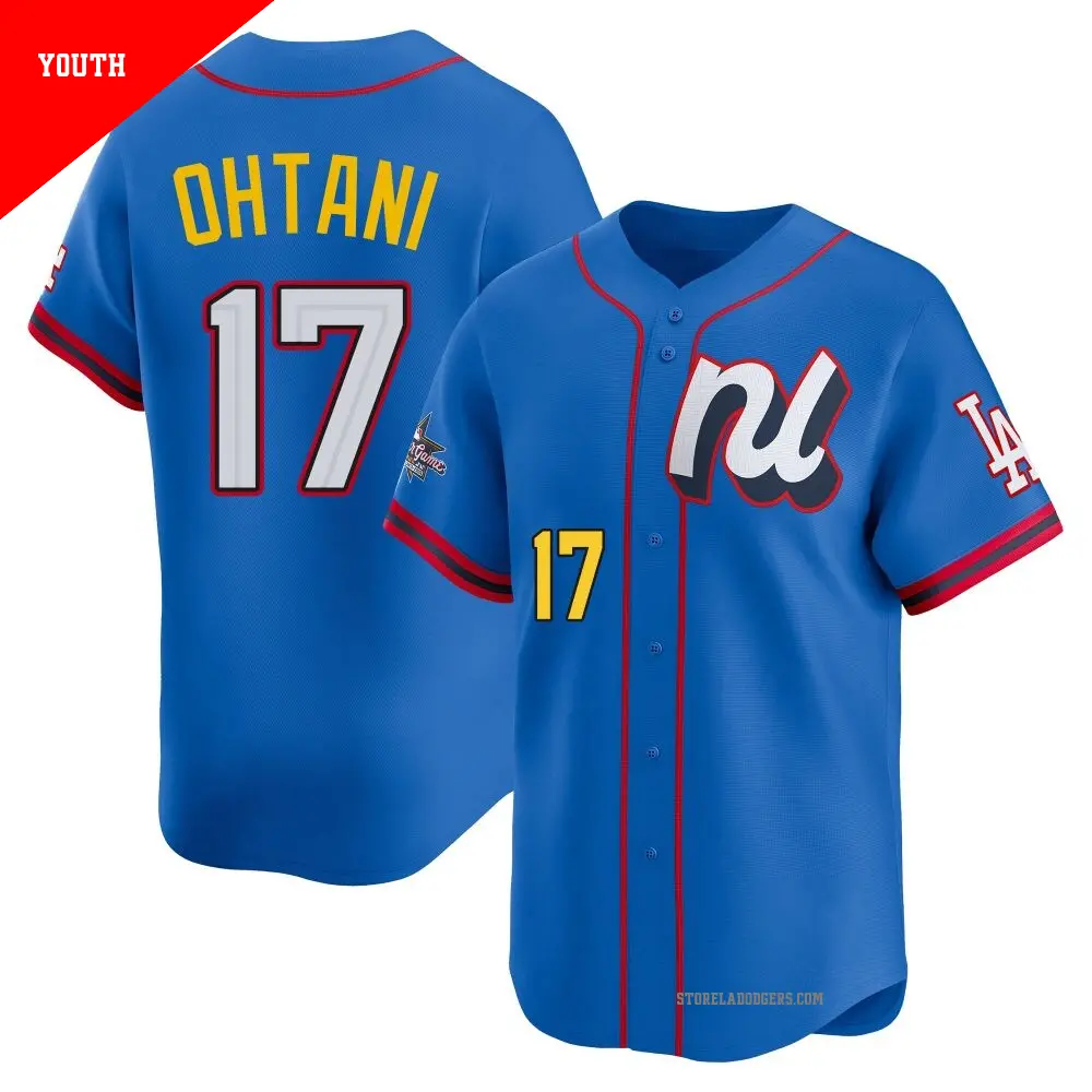 週末セ−ル Dodgers OHTANI 17 ユニフォーム 　Sサイズ Youth #17 Shohei Ohtani Los Angeles Dodgers Gray Limited