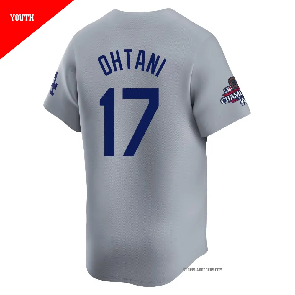 ファッション通販 Youth Limited Gray Dodgers Angeles Los Ohtani Shohei #17 応援グッズ