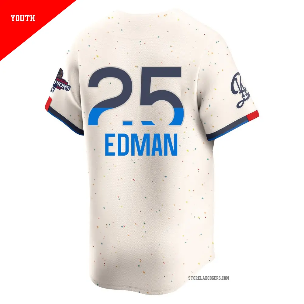 Dodgers #25 EDMANユニフォーム HOT NEW - Tommy Edman #25 Los Angeles Dodgers Name & Number