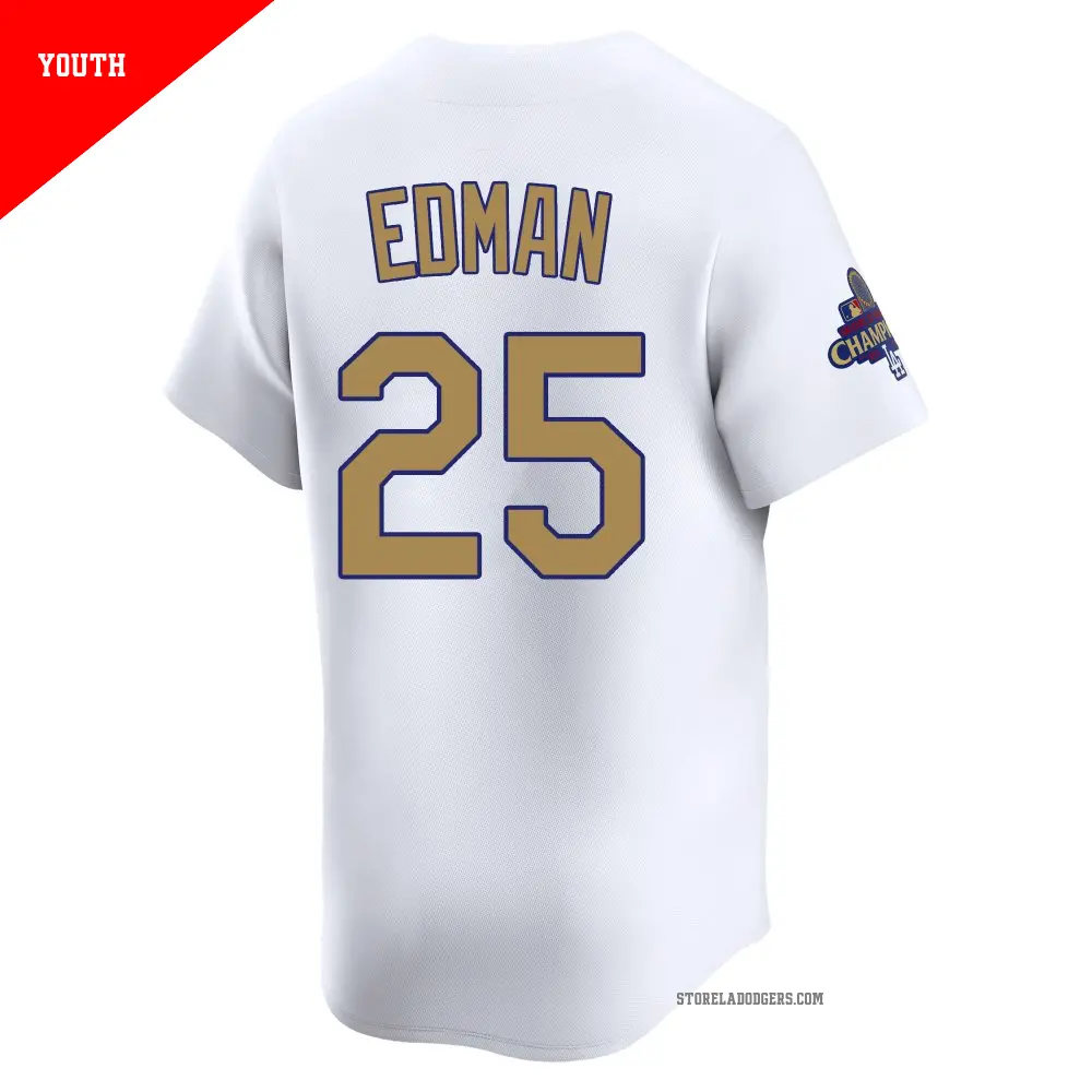 スタジアム来場者特典❗️Dodgers #25 EDMANユニフォーム Men's #25 Tommy Edman Los Angeles Dodgers Gray Elite Road