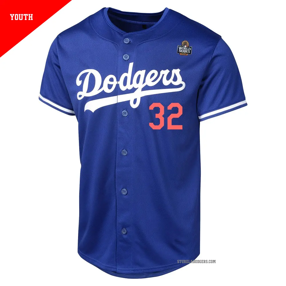 Youth #32 Sandy Koufax Los Angeles Dodgers Royal Limited Alternate