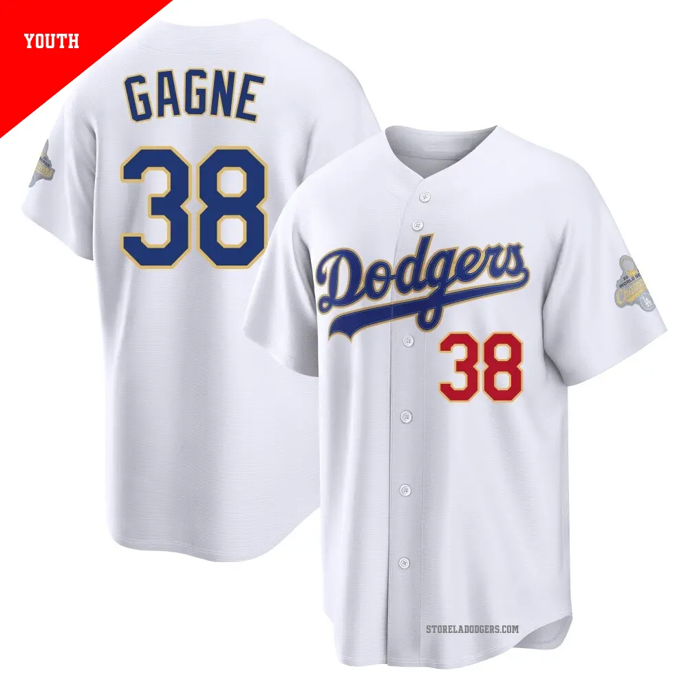 応援グッズ Eric Gagne Los Angeles Dodgers Jersey Men's #38 Eric Gagne Los Angeles Dodgers Gray Limited Away World
