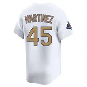 Dodgers ユニフォーム P. MARTINEZ 45 Youth #45 Pedro Martinez Los Angeles Dodgers Gold Limited White